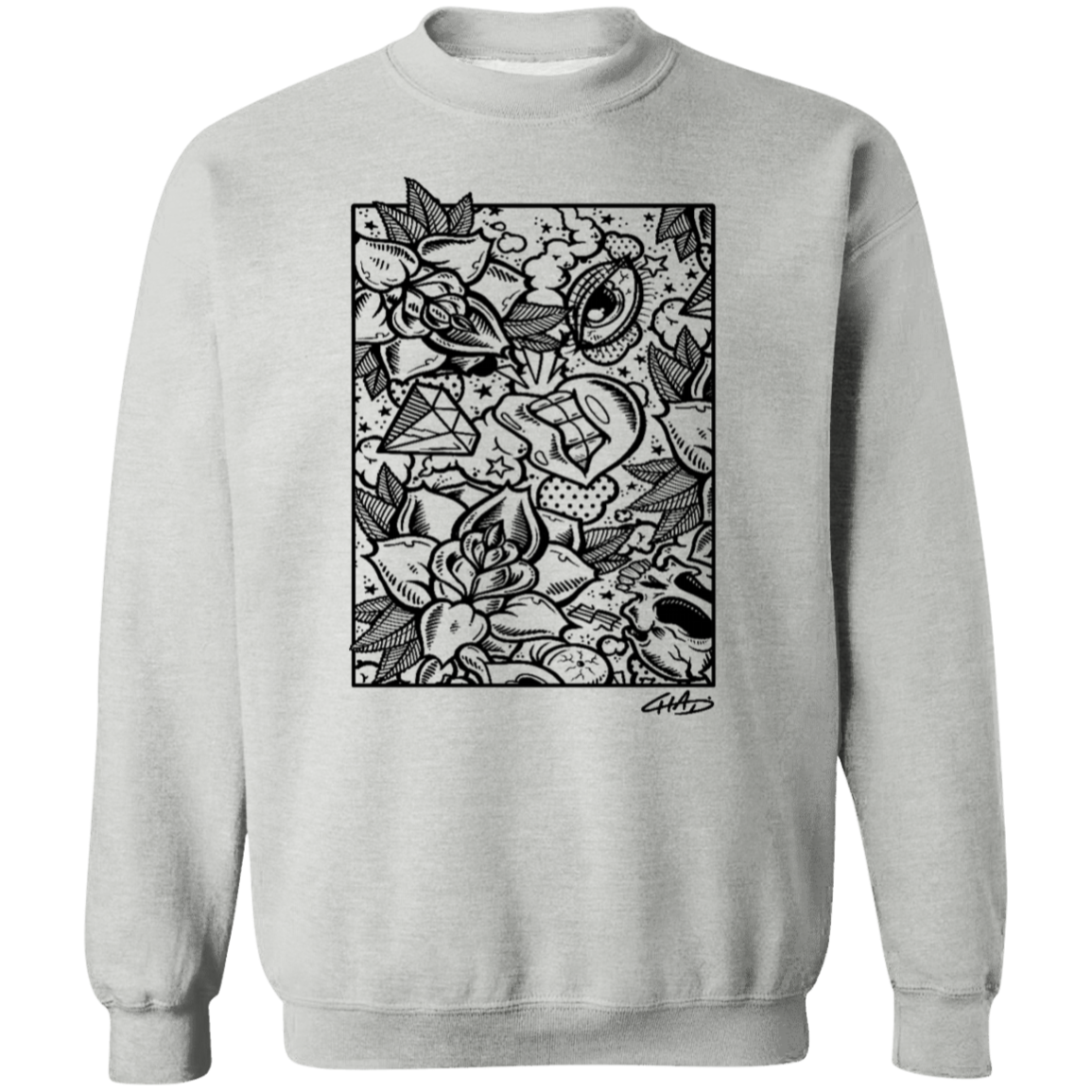 Two Tone X Bubblegum - Crewneck Pullover Sweatshirt