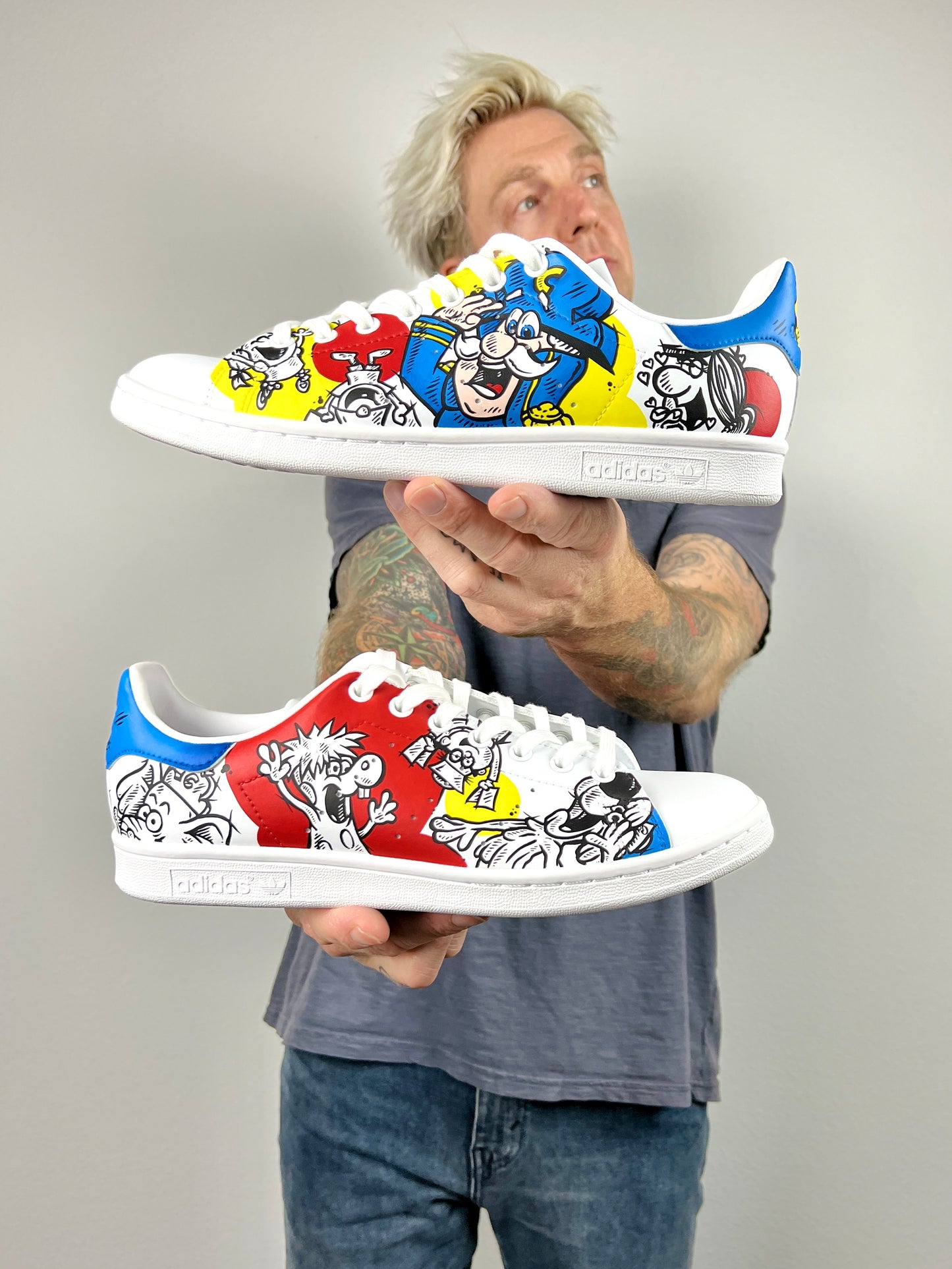 Captain Crunch Collab Adidas Stan Smith Sneakers