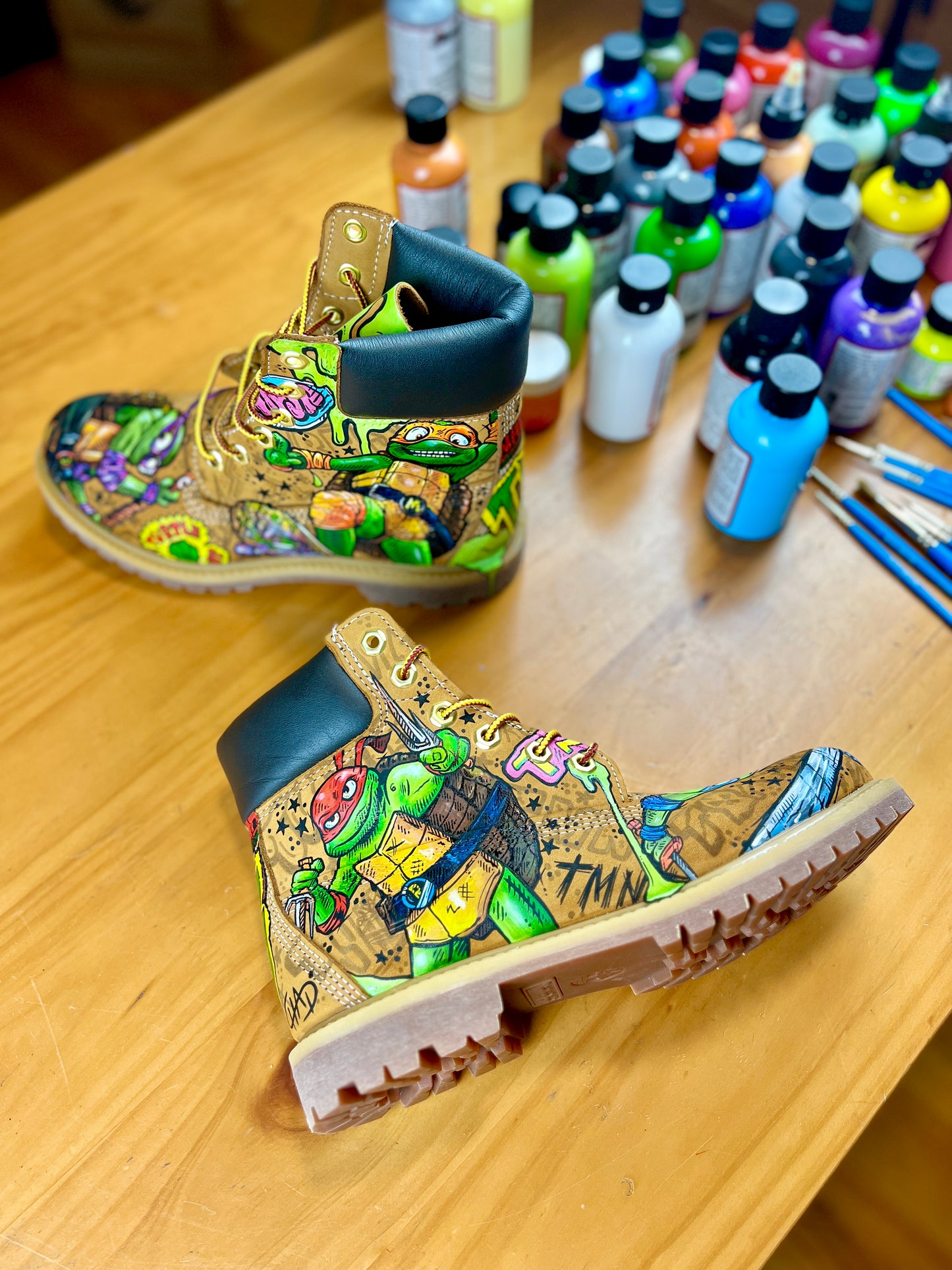 TMNT Mutant Mayhem Timbs Timberland Boots