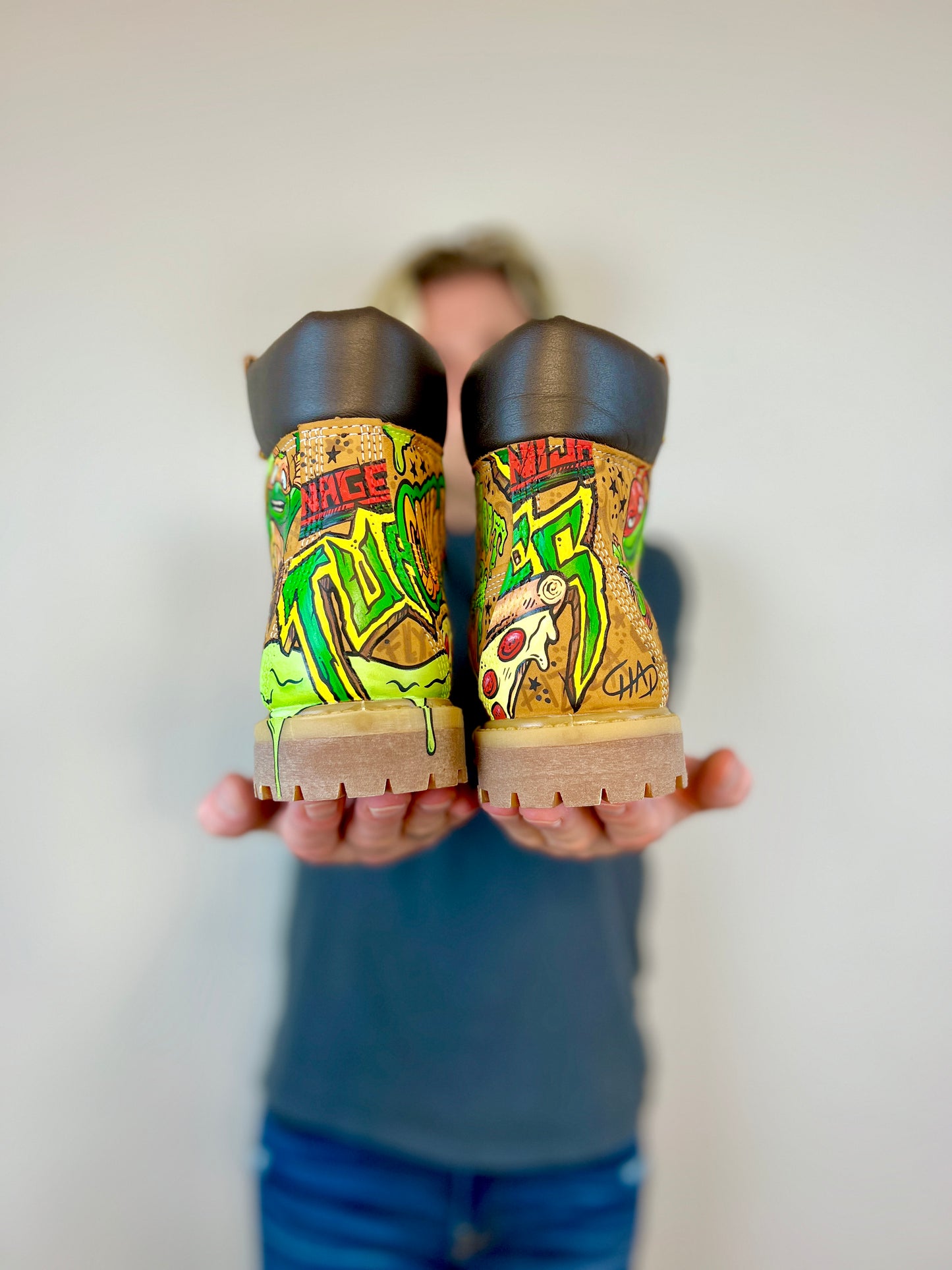 TMNT Mutant Mayhem Timbs Timberland Boots