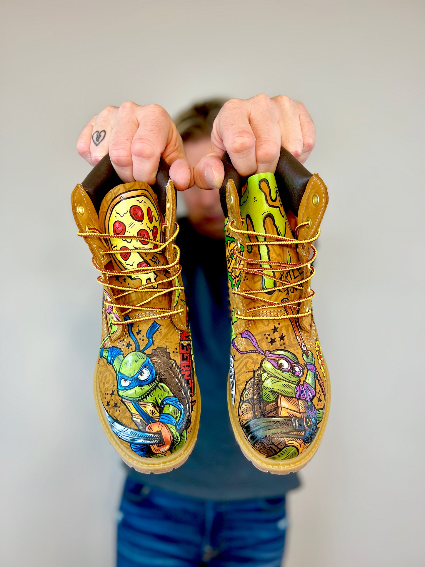 TMNT Mutant Mayhem Timbs Timberland Boots
