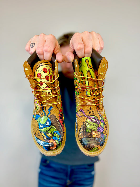 TMNT Mutant Mayhem Timbs Timberland Boots