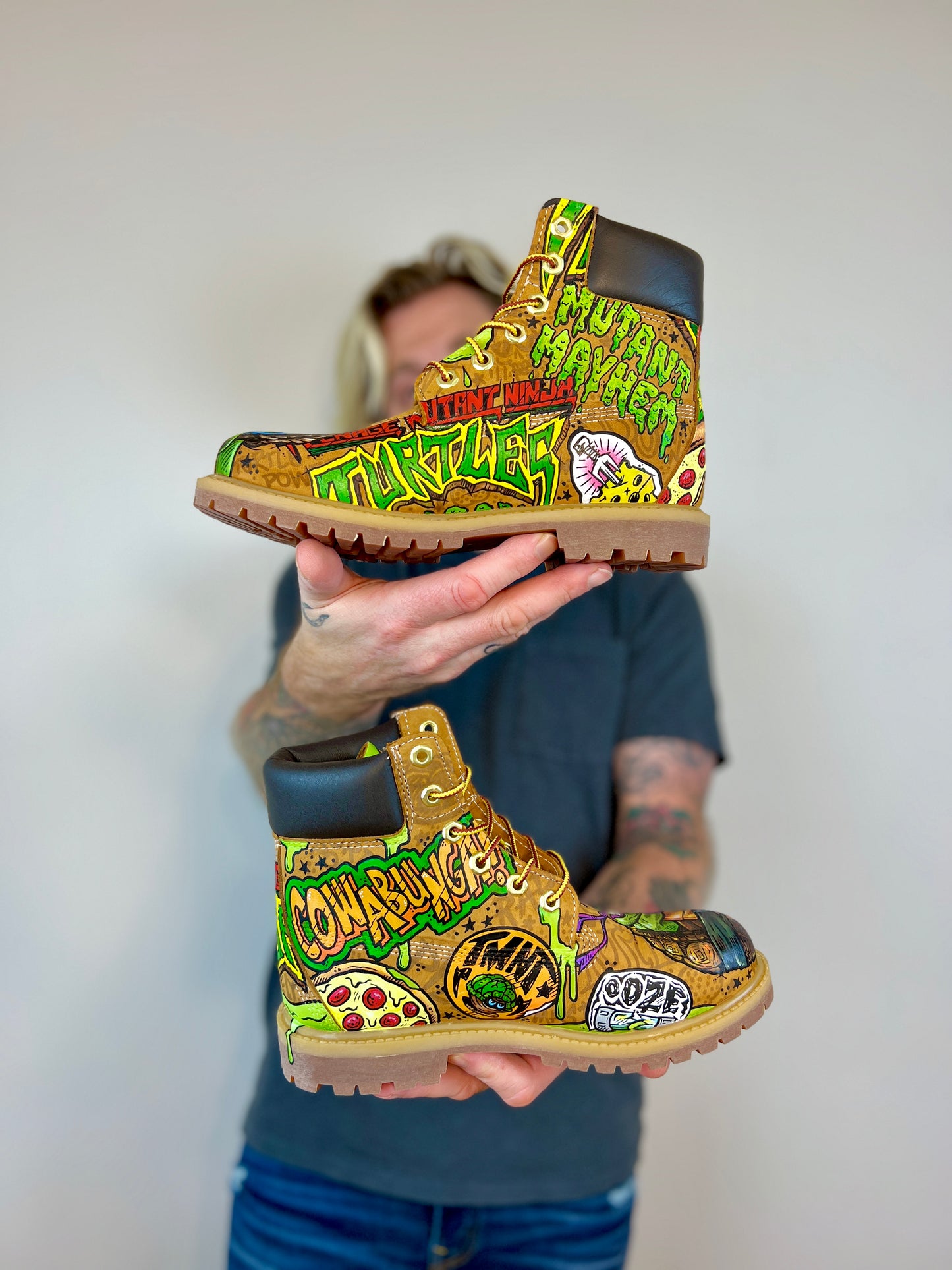 TMNT Mutant Mayhem Timbs Timberland Boots