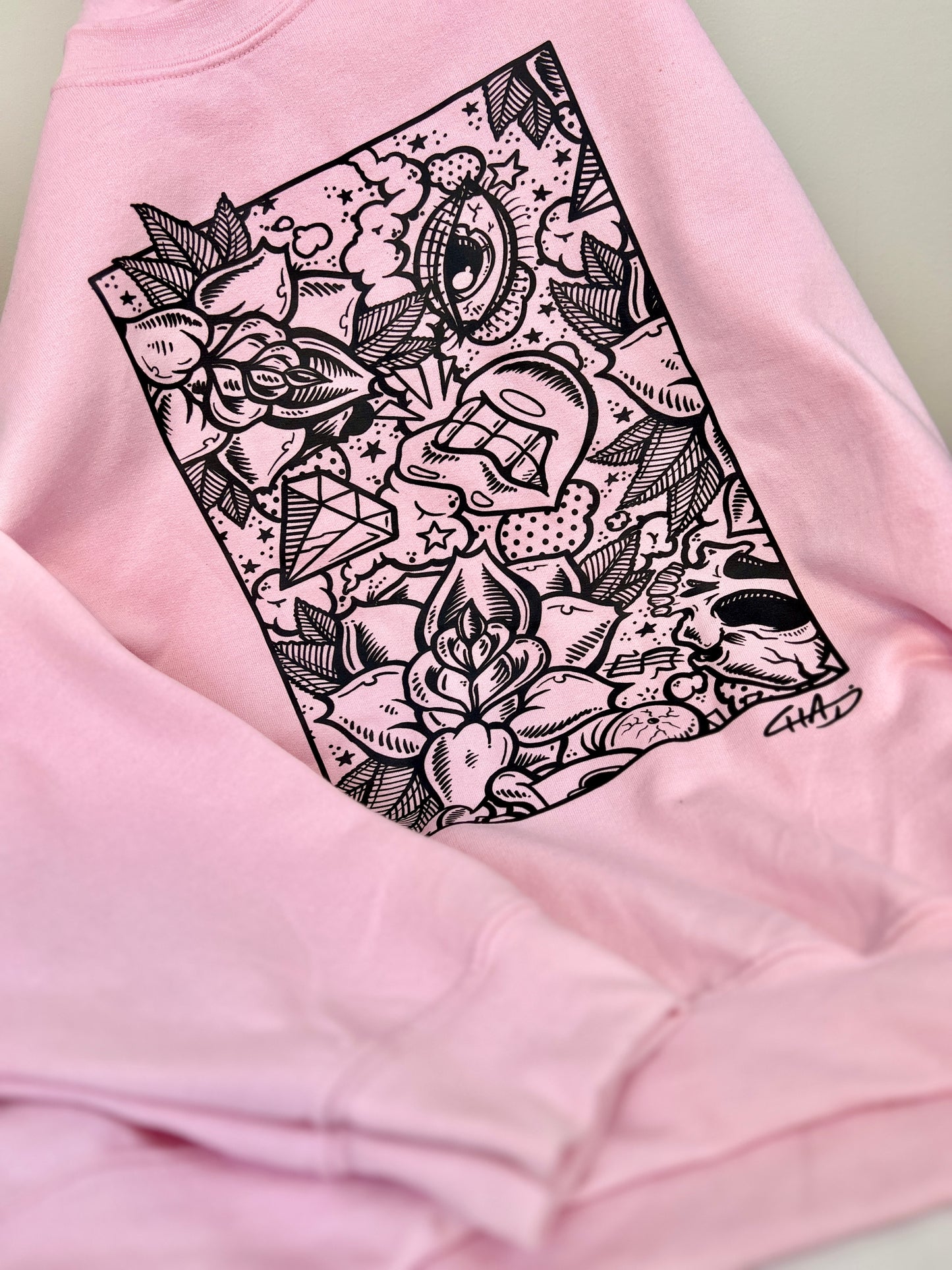 Two Tone X Bubblegum - Crewneck Pullover Sweatshirt
