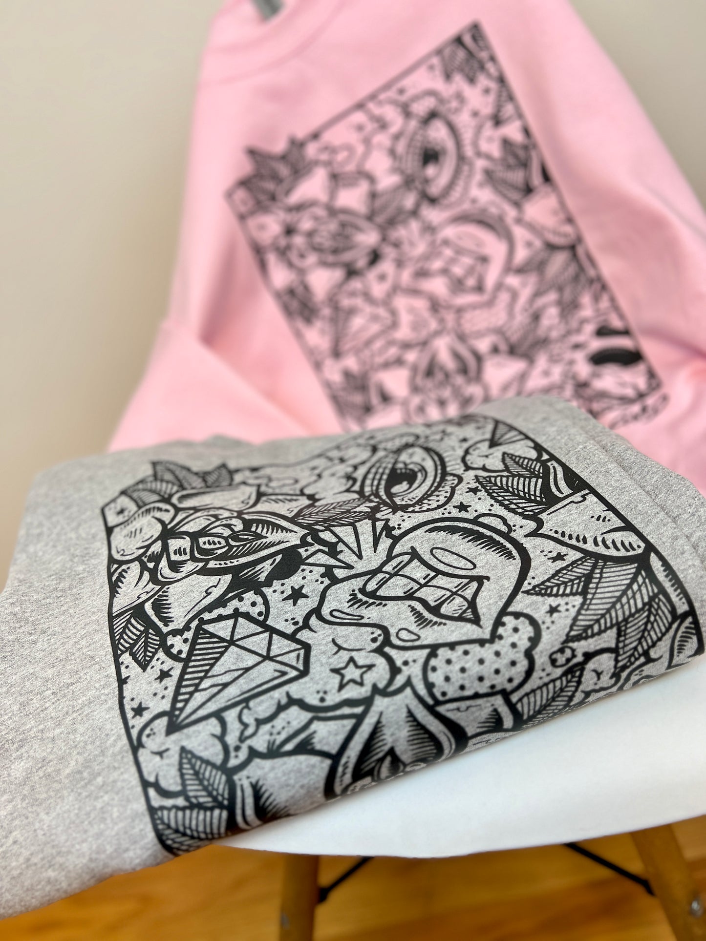 Two Tone X Bubblegum - Crewneck Pullover Sweatshirt