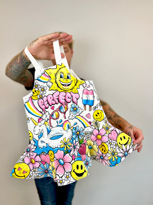 Custom Hand Painted Dress "Summertime"