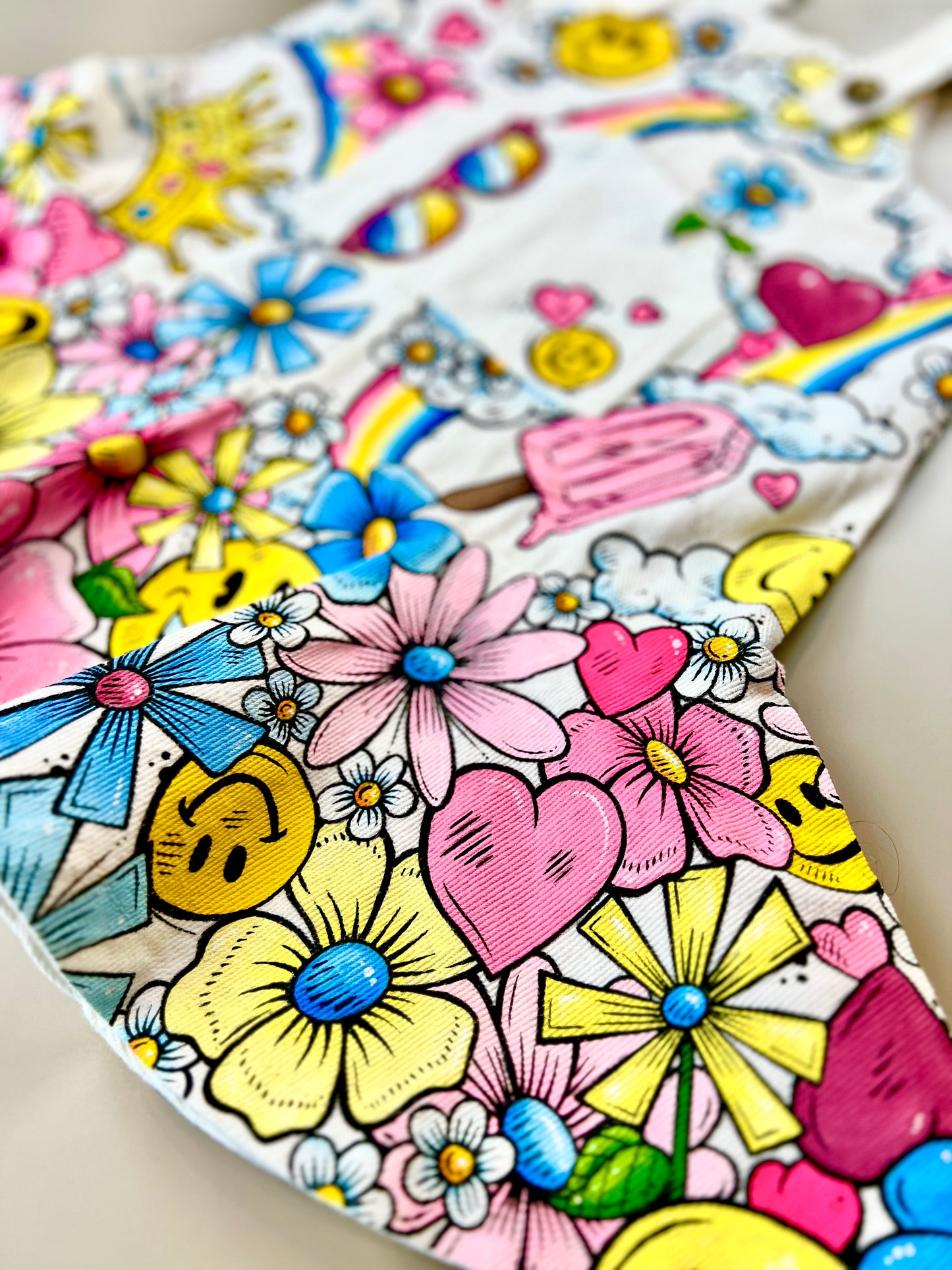 Custom Hand Painted Dress "Summertime"
