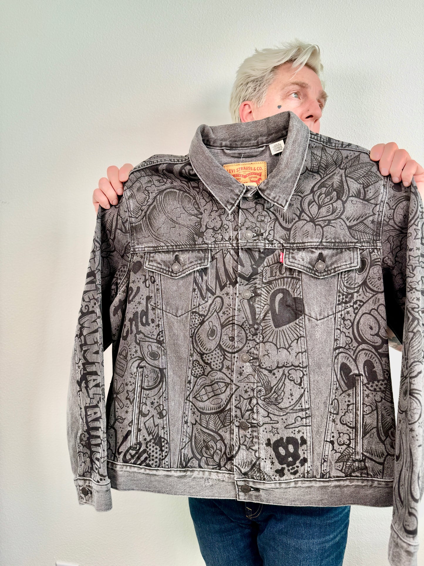 Unity - Custom Hand Painted Levi's Denim Jacket