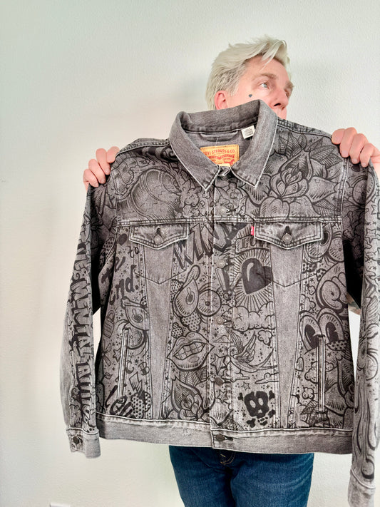 Unity - Custom Hand Painted Levi's Denim Jacket