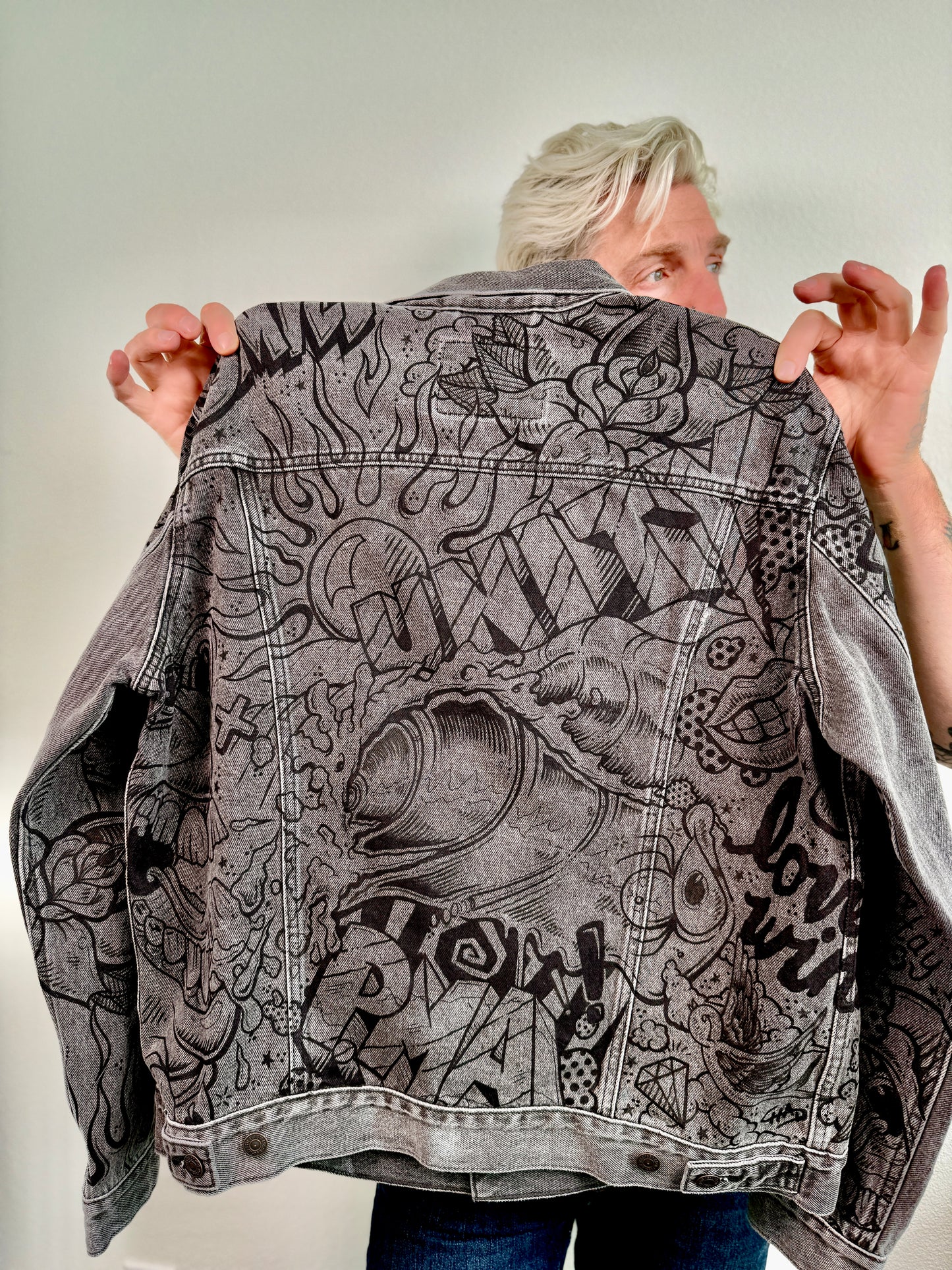 Unity - Custom Hand Painted Levi's Denim Jacket