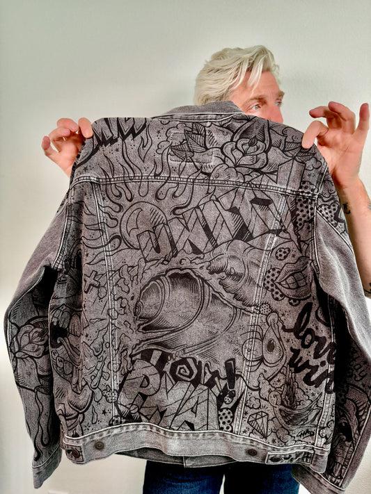 Unity - Custom Hand Painted Levi's Denim Jacket