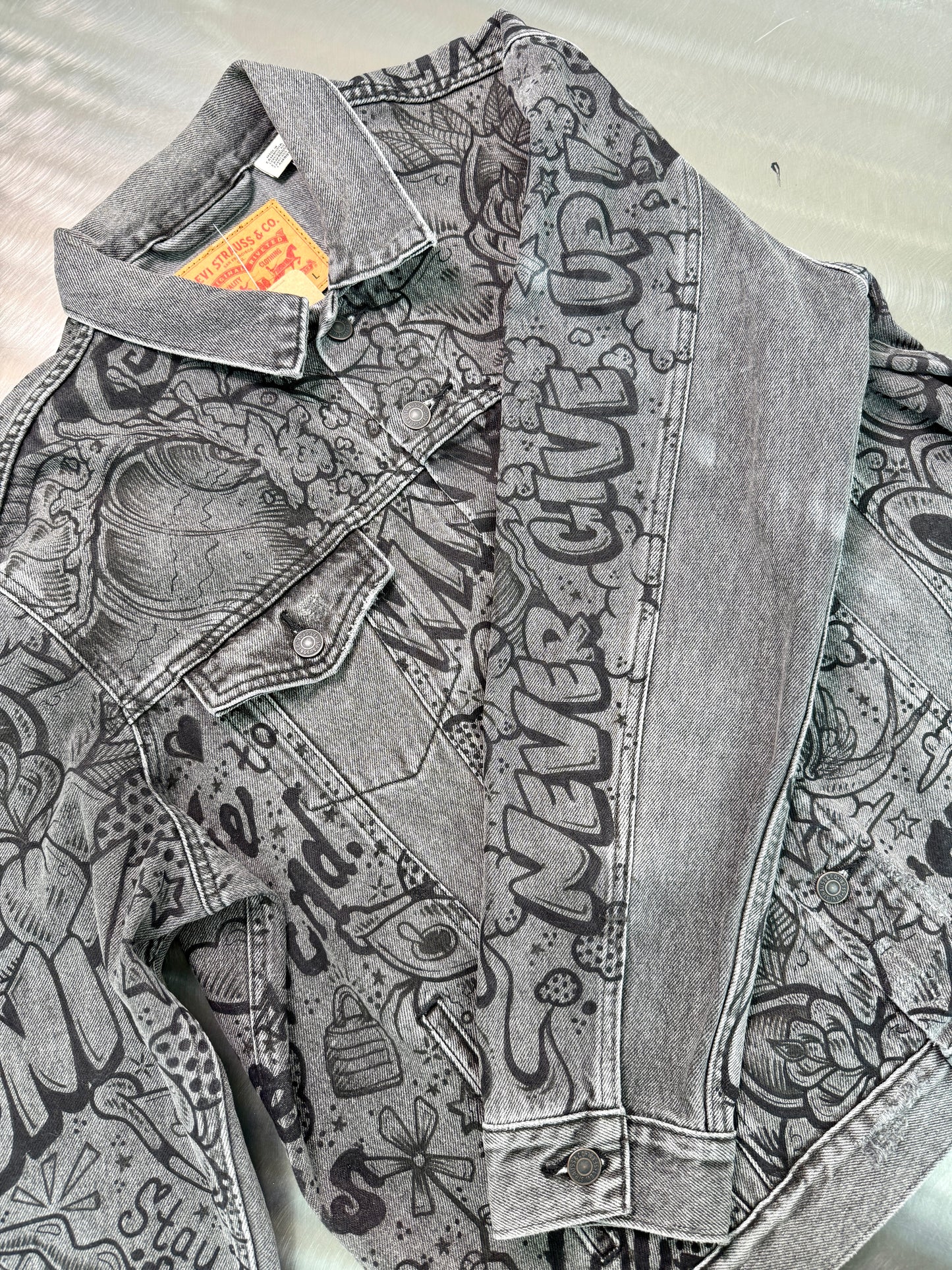 Unity - Custom Hand Painted Levi's Denim Jacket