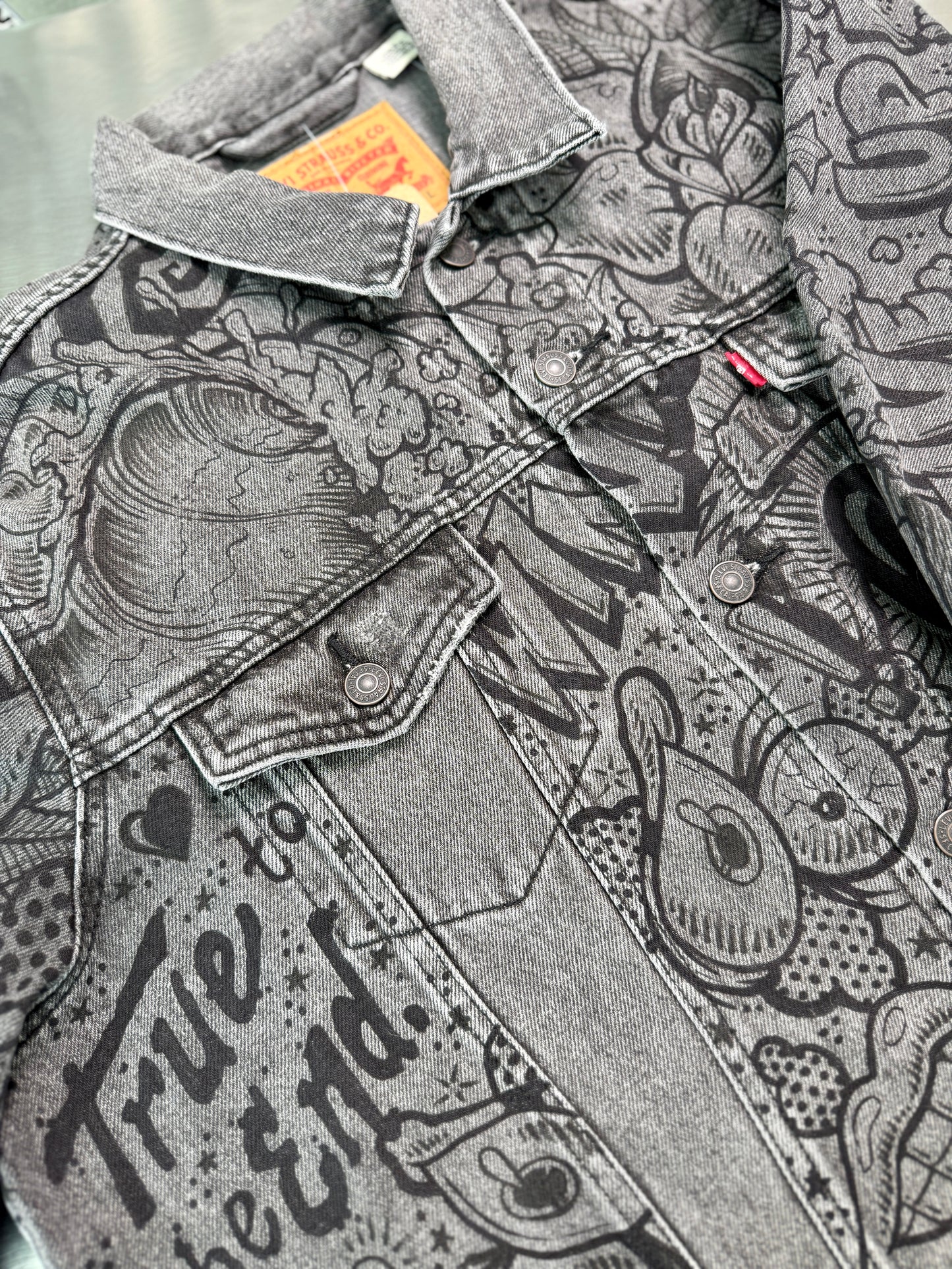 Unity - Custom Hand Painted Levi's Denim Jacket