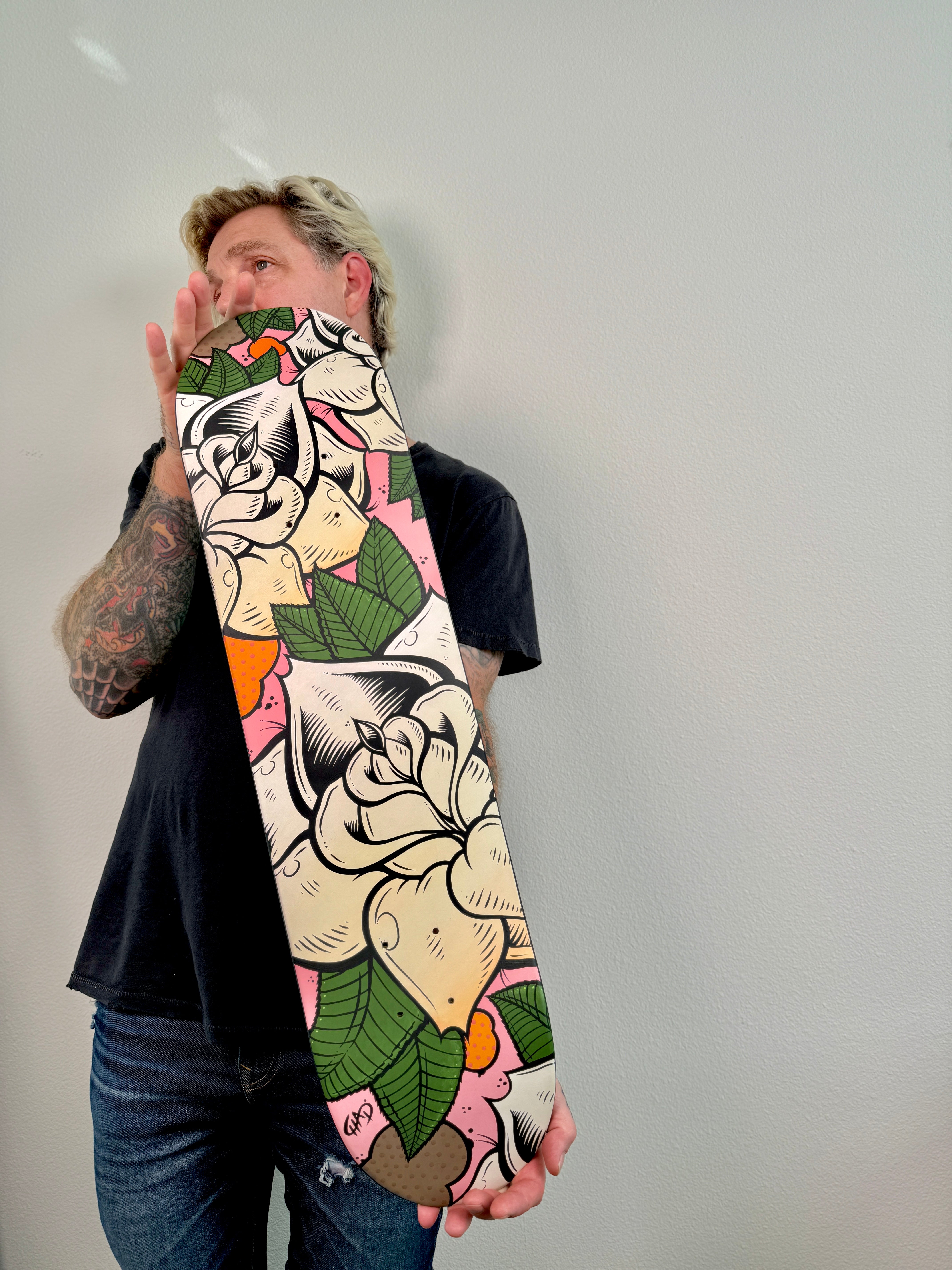 アート・デザイン・音楽 Bronzing and Patination of ls Roses Collection Skateboard by Chad Cantcolor – chadcantcolor