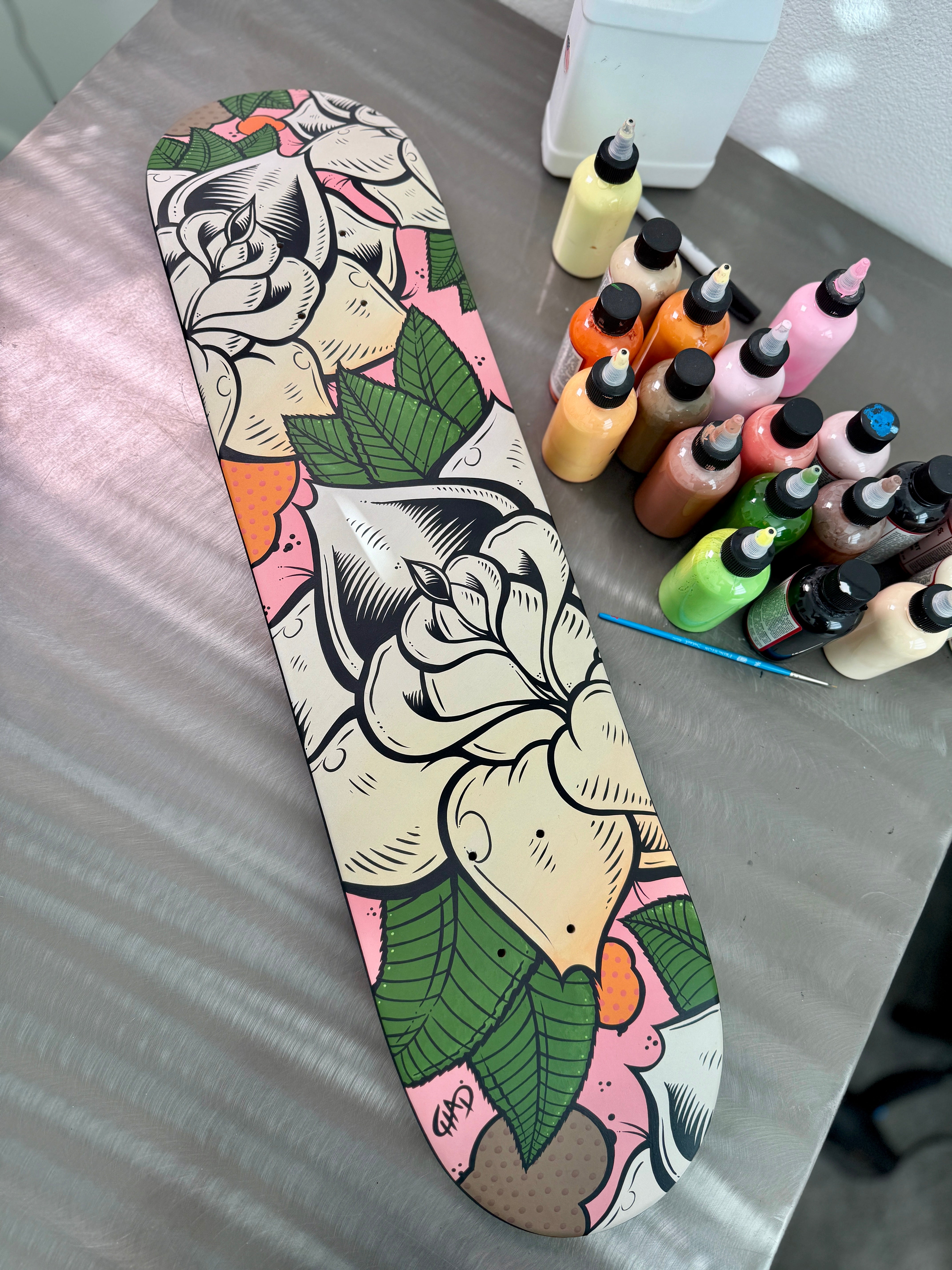 Roses Collection Skateboard by Chad Cantcolor – chadcantcolor