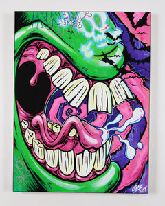 Monster Mouth 2 - 18"x24" Canvas Painting