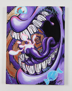 Monster Mouth 3 - 18"x24" Canvas Painting