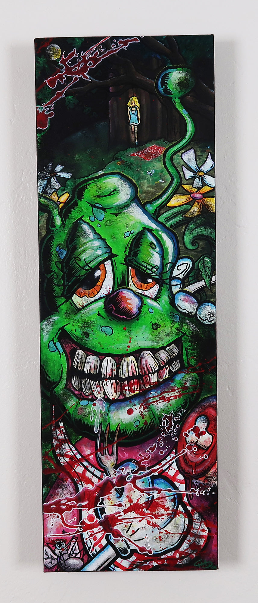 End of Wonderland 8"x24" Canvas Painting