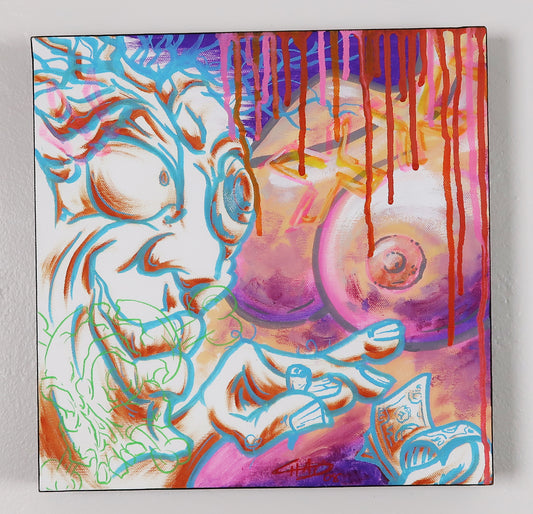 Club - 12"x12" Canvas Painting