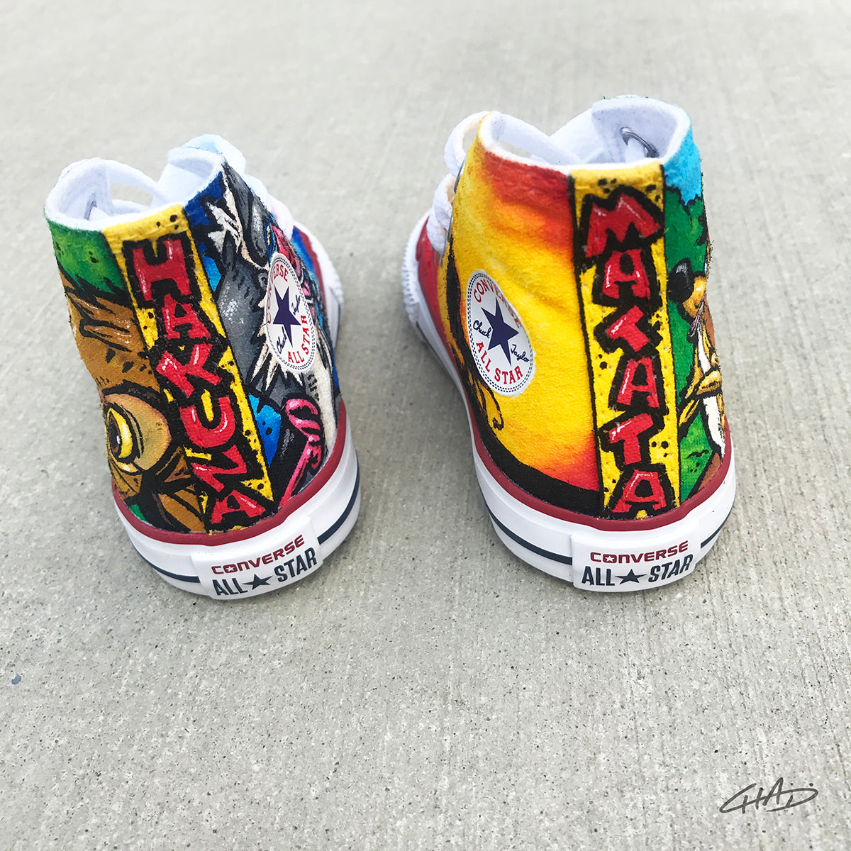 Lion King Custom Hand Painted Toddler Converse Chucks