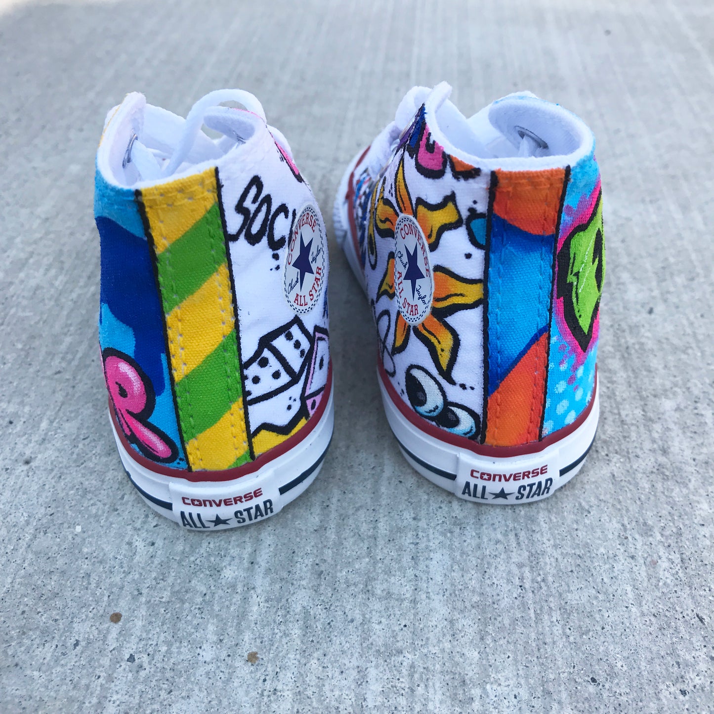 Fresh Prince Custom Hand Painted Toddler Converse Chucks