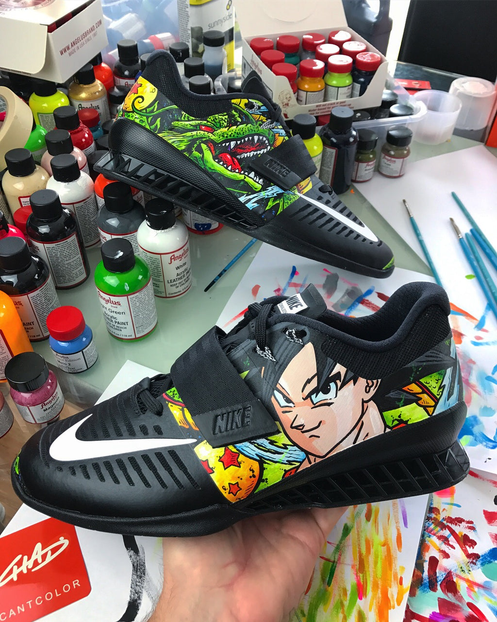 DBZ Hand painted Nike Romaleos 3 olympic weightlifting crossfit shoes