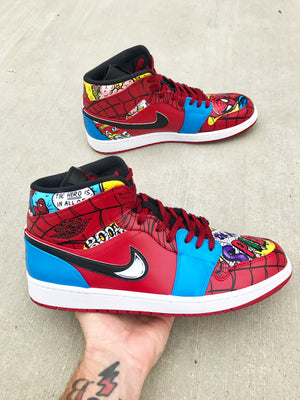 Air jordan 1 spiderman 2025 kids