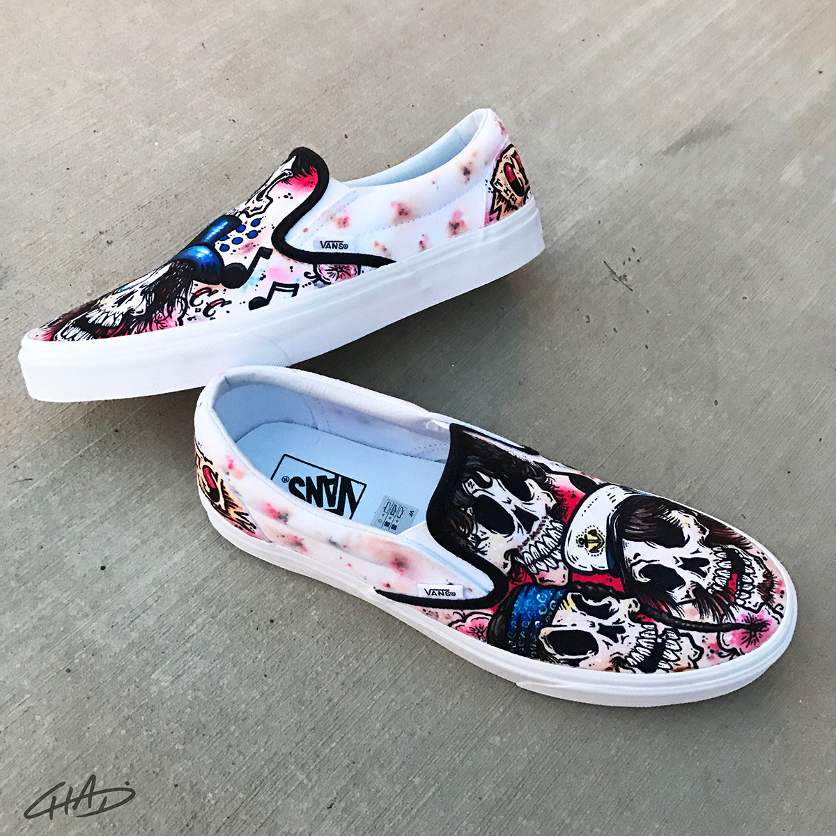 Cherry Cokes Custom Hand Painted Vans Authentic Shoes