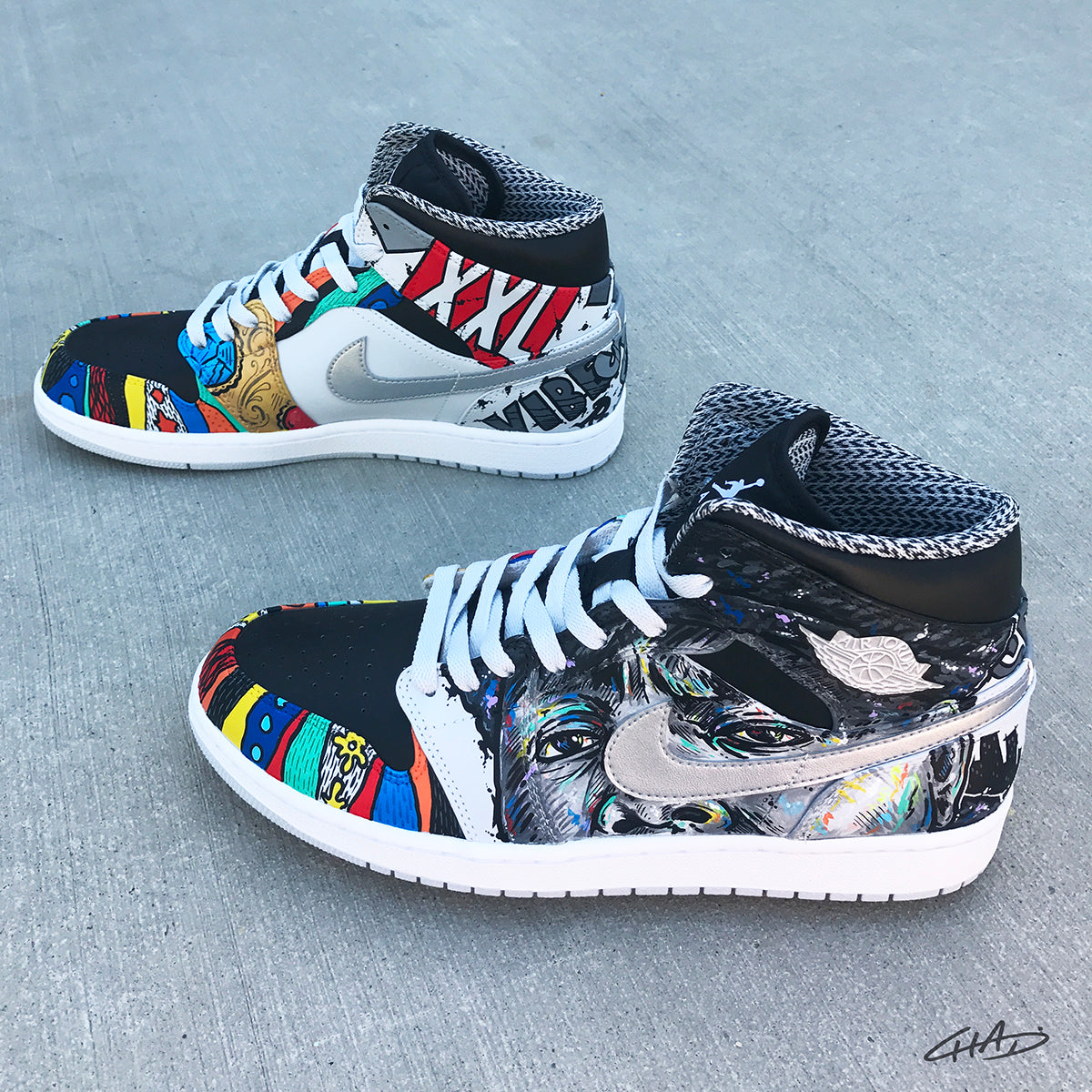 Notorious - Custom Hand Painted Jordan Retro 1 Shoes