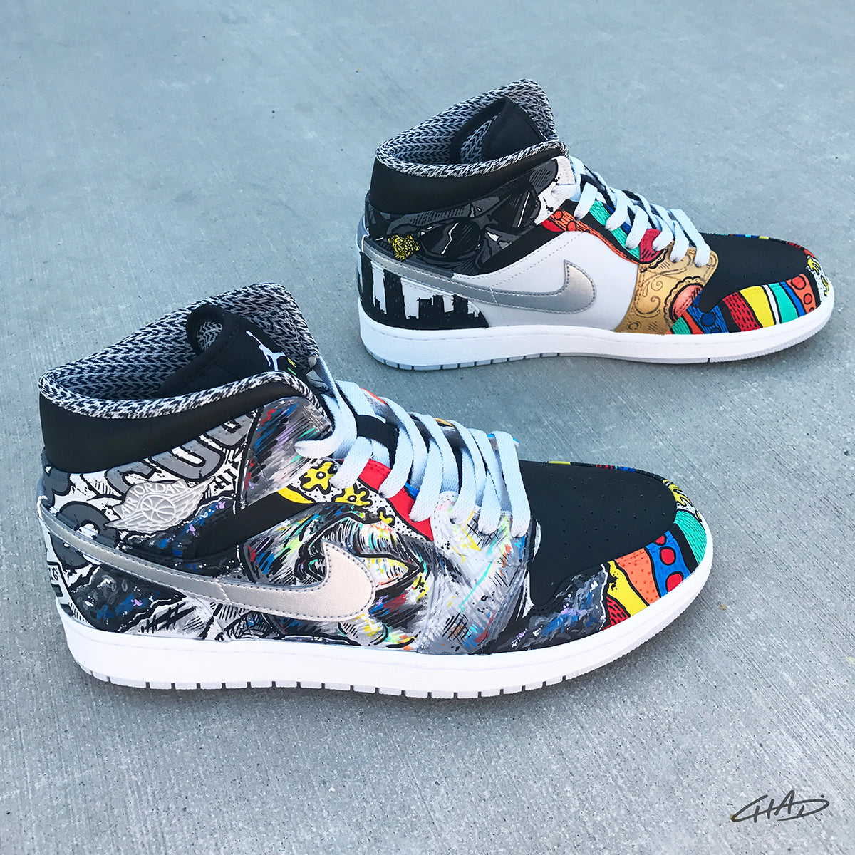 Notorious - Custom Hand Painted Jordan Retro 1 Shoes