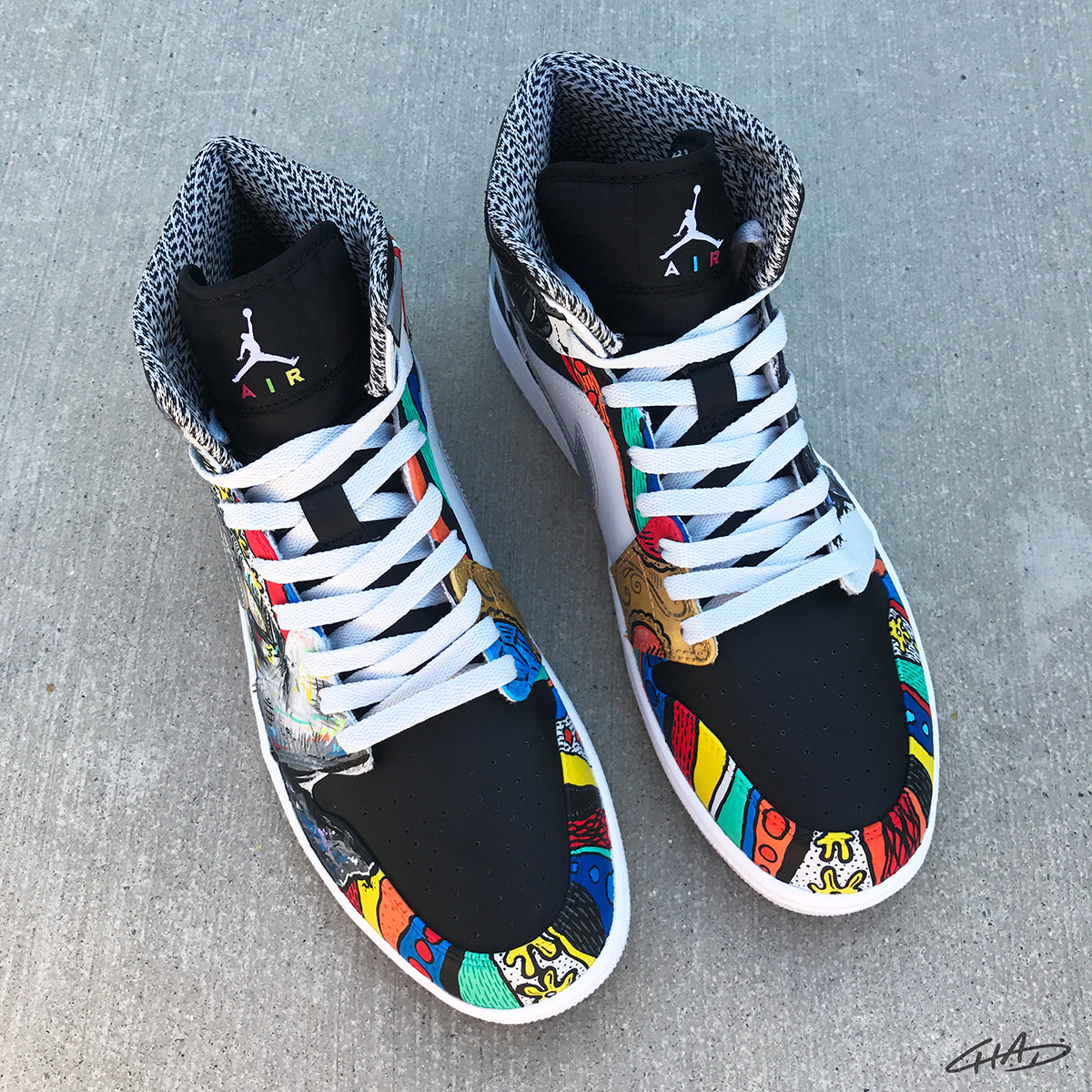 Notorious - Custom Hand Painted Jordan Retro 1 Shoes
