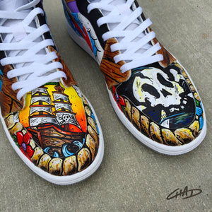 A Pirates Life Custom Hand painted Jordan Shoes