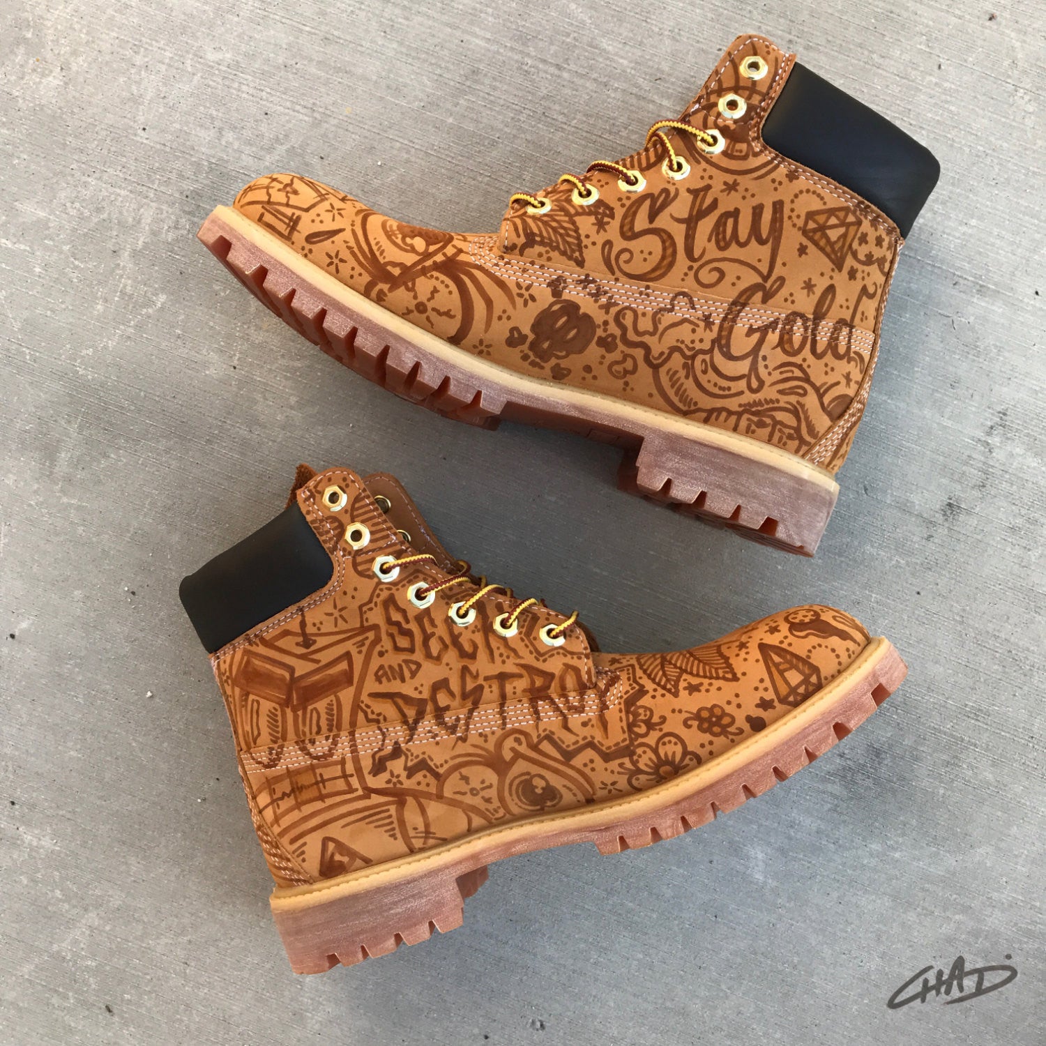 Freestyle Timbs Timberland Boots â chadcantcolor