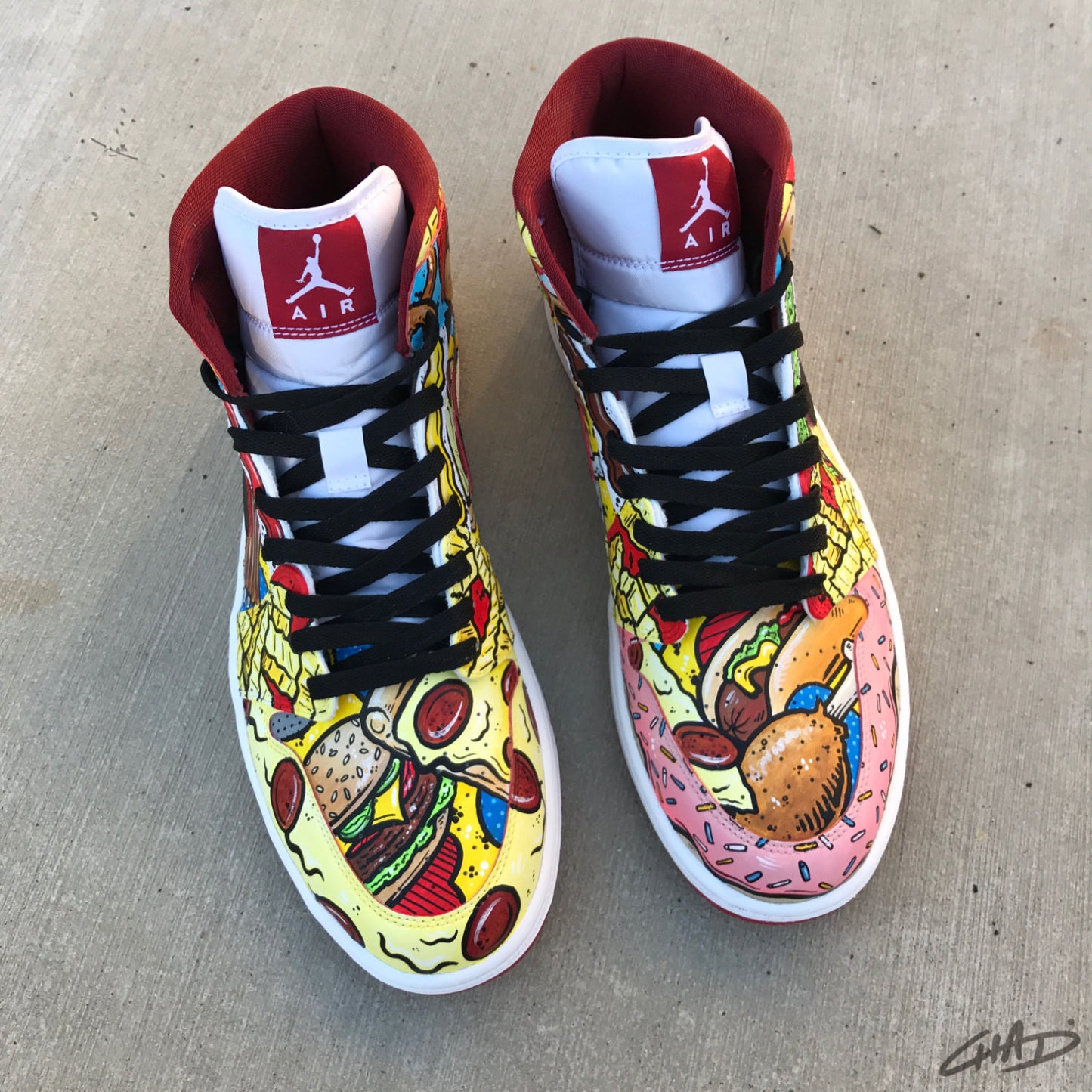 Munchies Custom Hand Painted Jordan retro 1 shoes