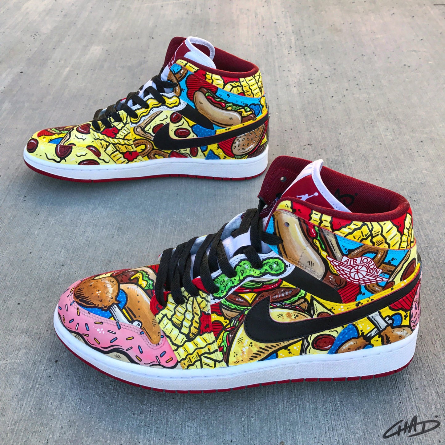 Munchies Custom Hand Painted Jordan retro 1 shoes