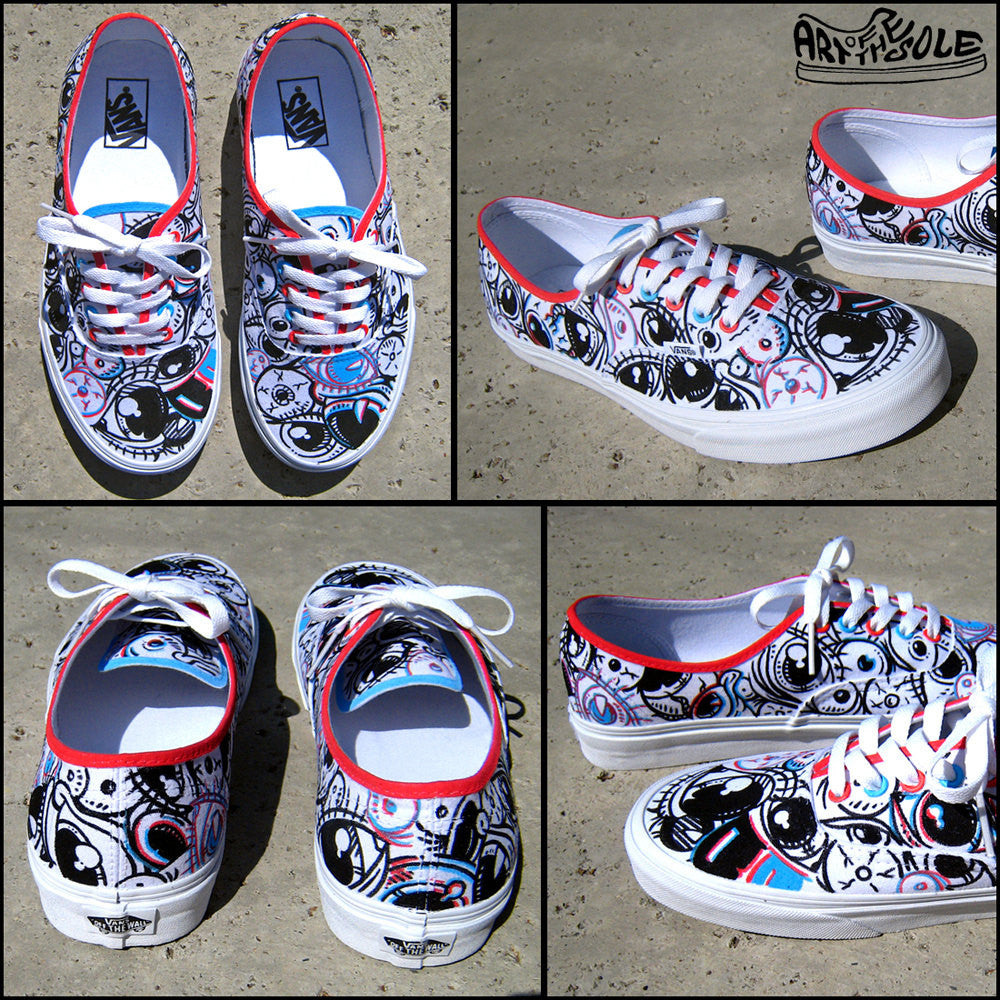Mom - Tattoo Custom hand painted Vans shoes – chadcantcolor