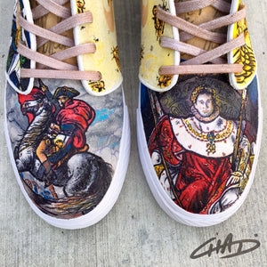 Napoleon - Custom hand painted Nike SB Janoski Shoes