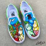 The Rose Collection - Custom hand painted Vans OLD SKOOL shoes –  chadcantcolor