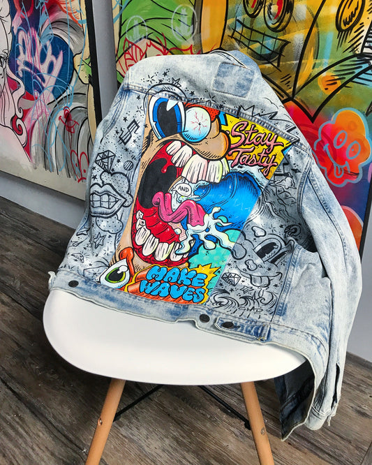 Levi's Custom Hand Painted Denim Jacket