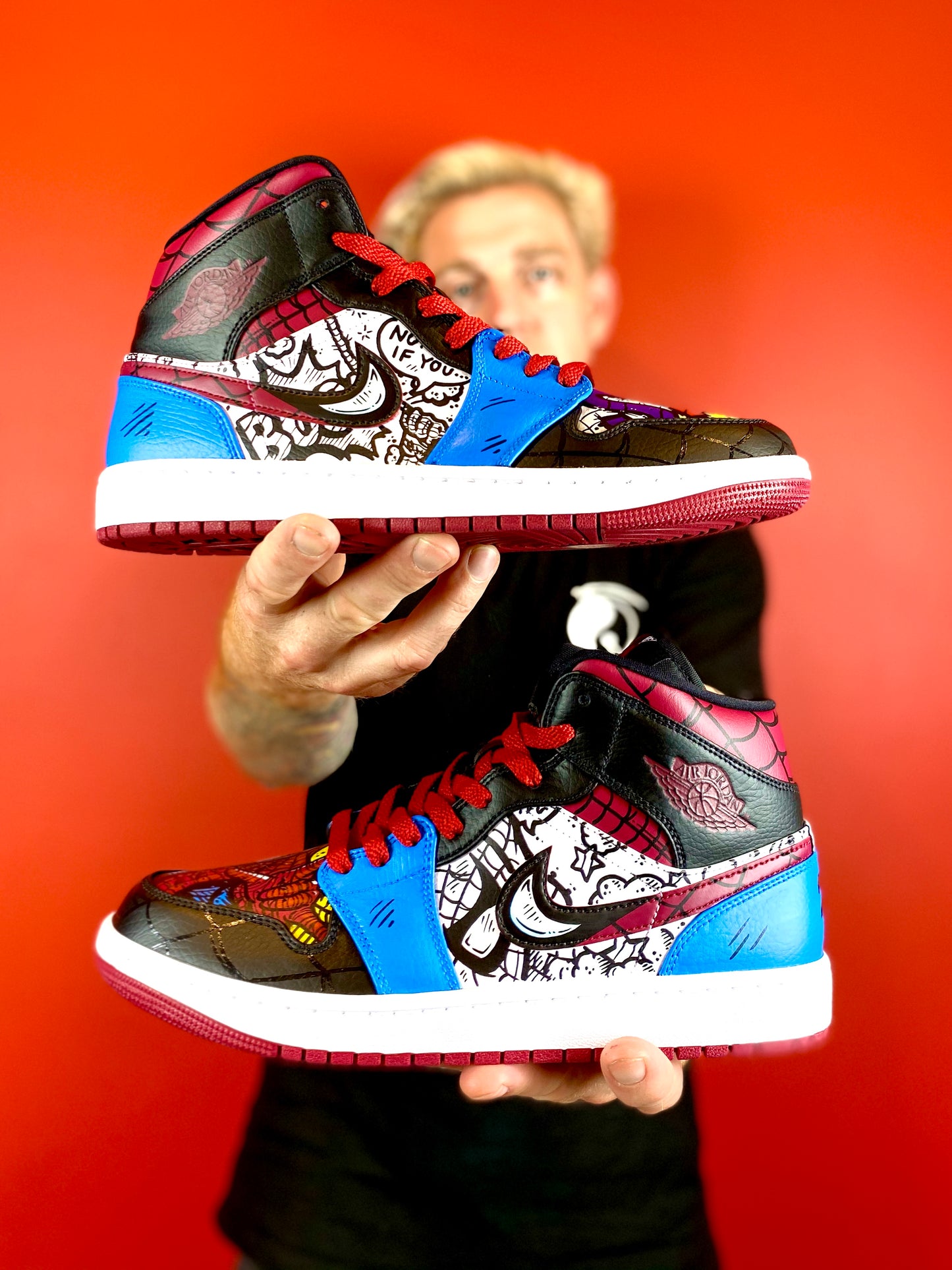 Spider-Man Vintage Nike Jordan retro shoes