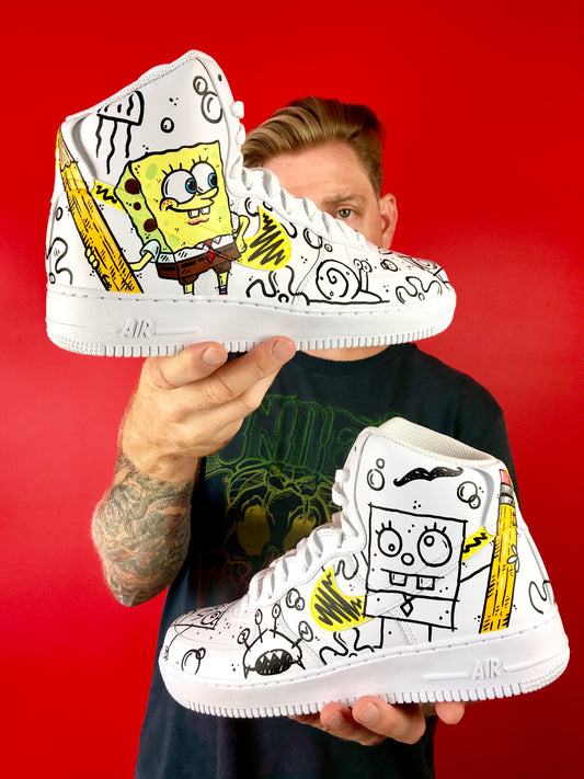 Doodlebob - Nike AF1 shoes