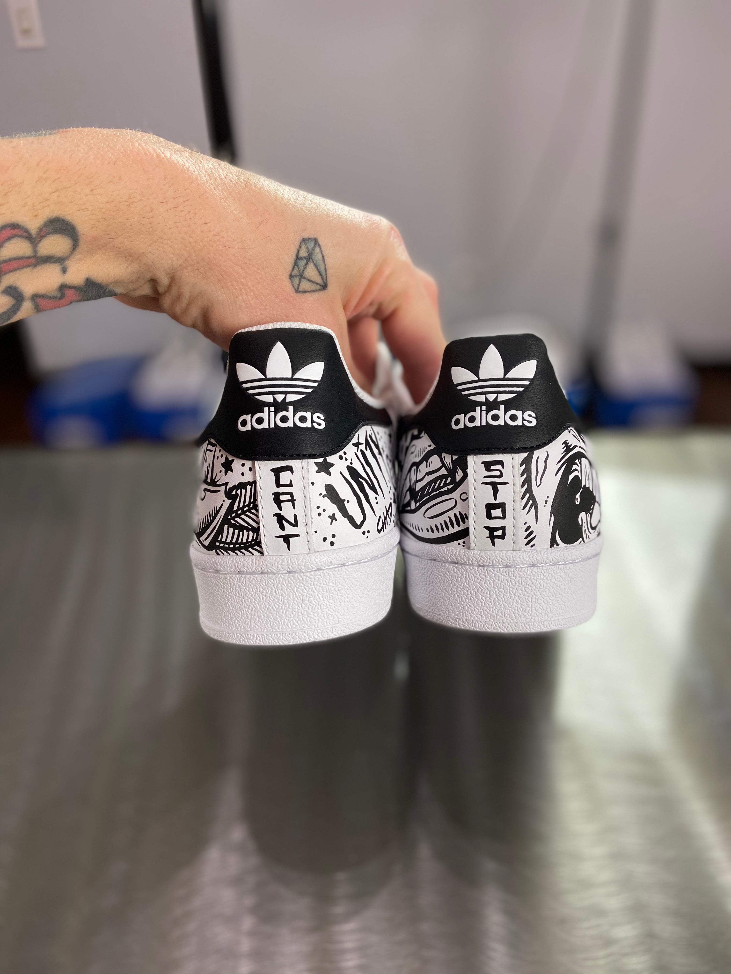 Cant Stop -  Adidas Superstar shoes