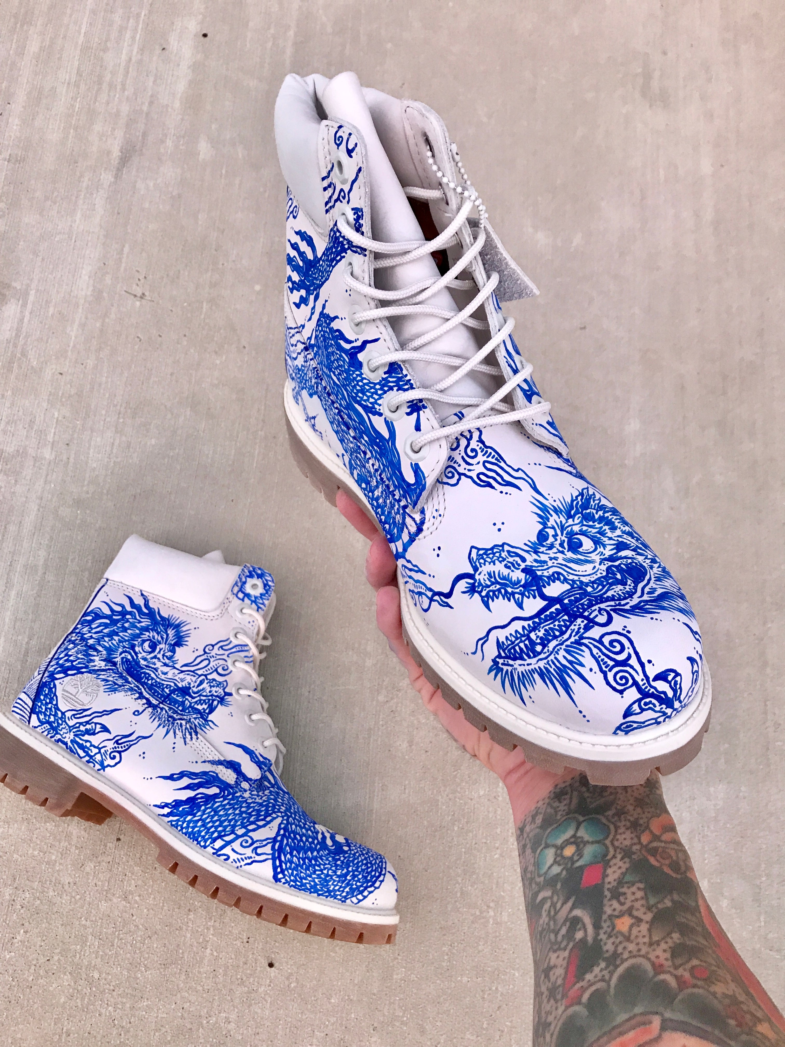 Porcelain Plates Timbs Timberland Boots – chadcantcolor