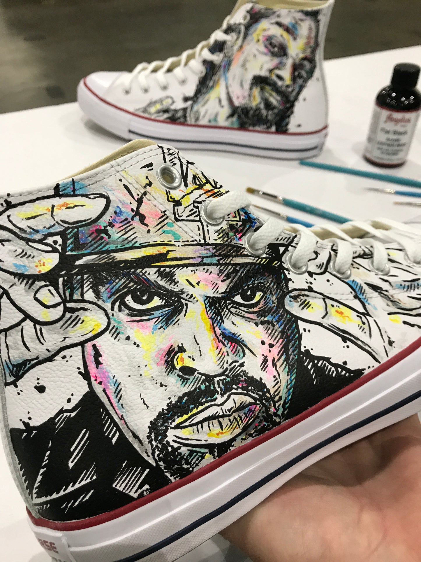 Good Day - Converse Leather Hi Tops shoes