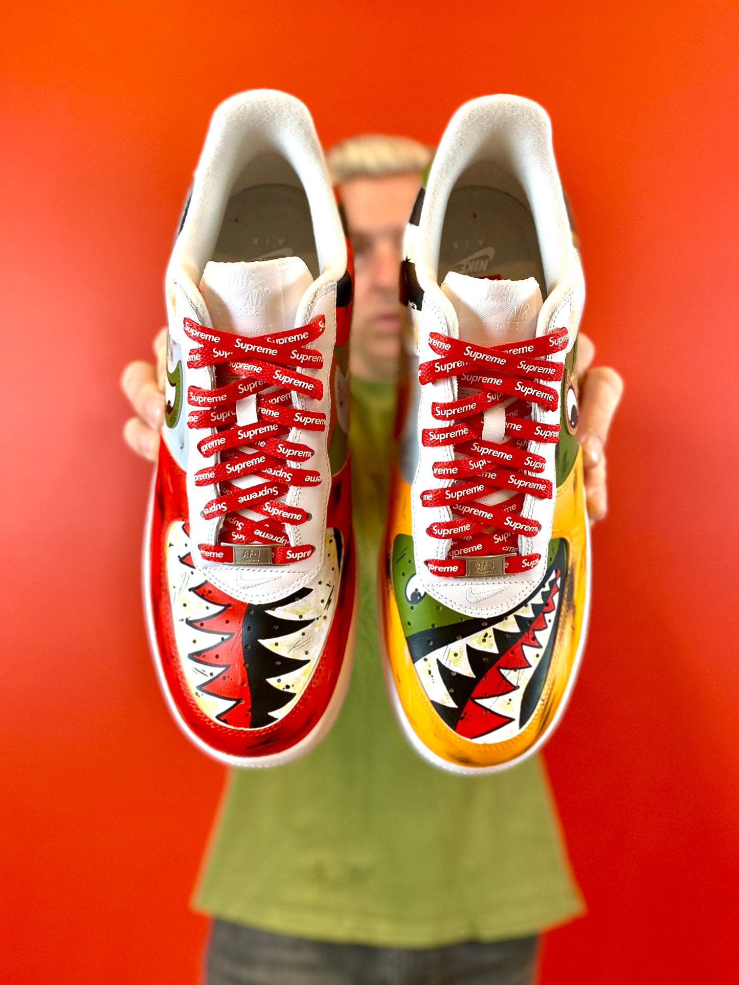 Fighter Planes SUPREME Nike AF1 shoes
