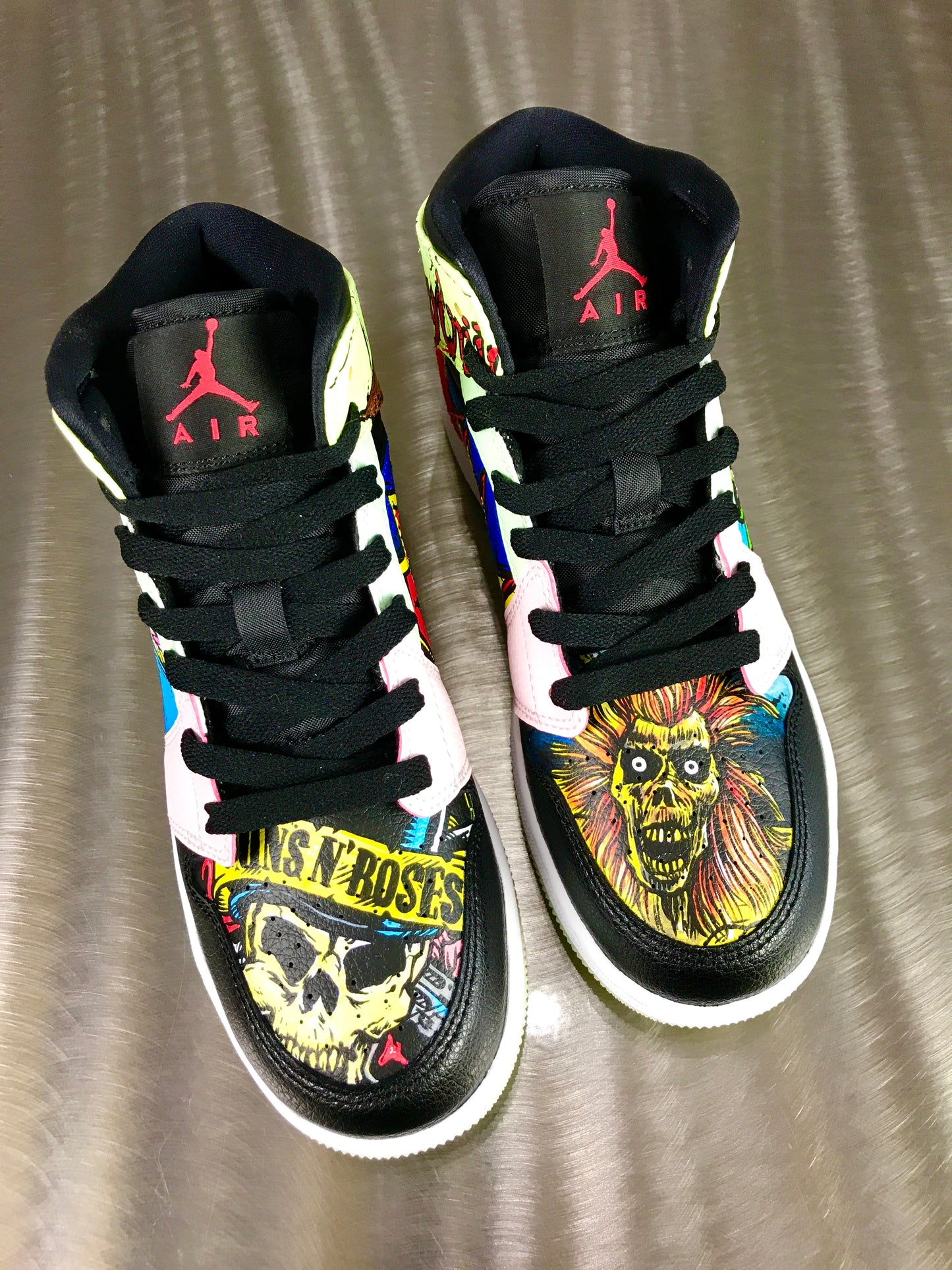 Heavy Metal Rock n Roll Jordan Retro shoes