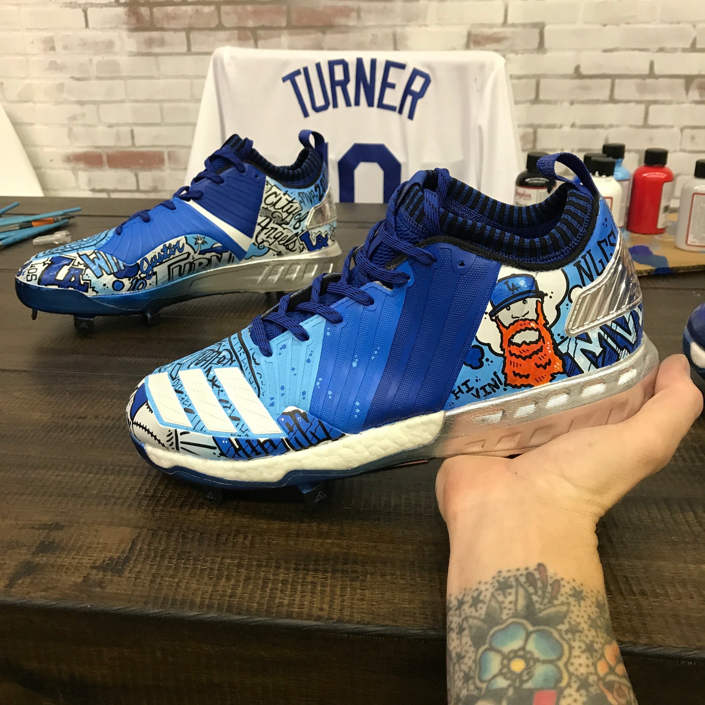Justin Turner World Series - Adidas Baseball Cleats