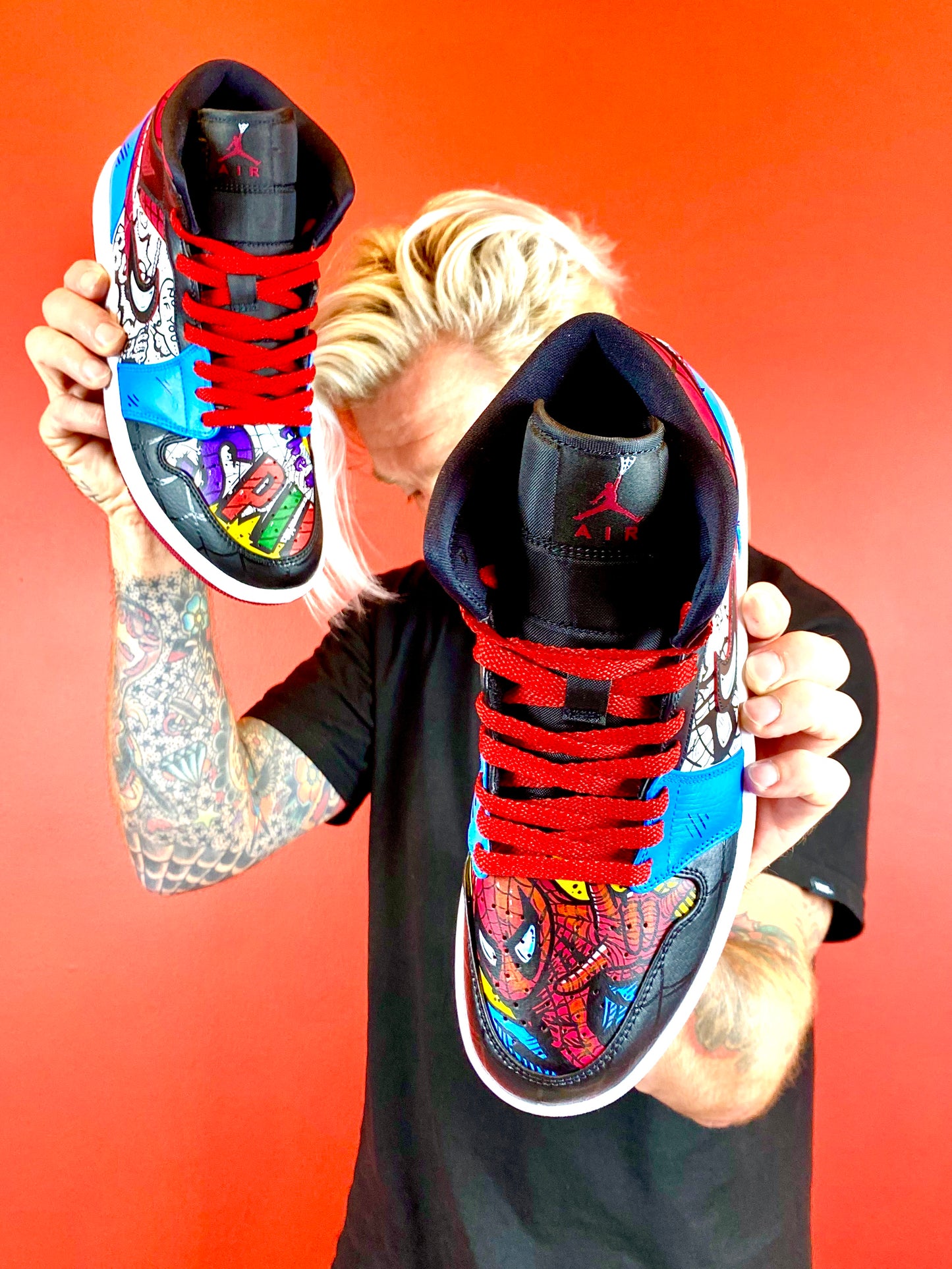 Spider-Man Vintage Nike Jordan retro shoes