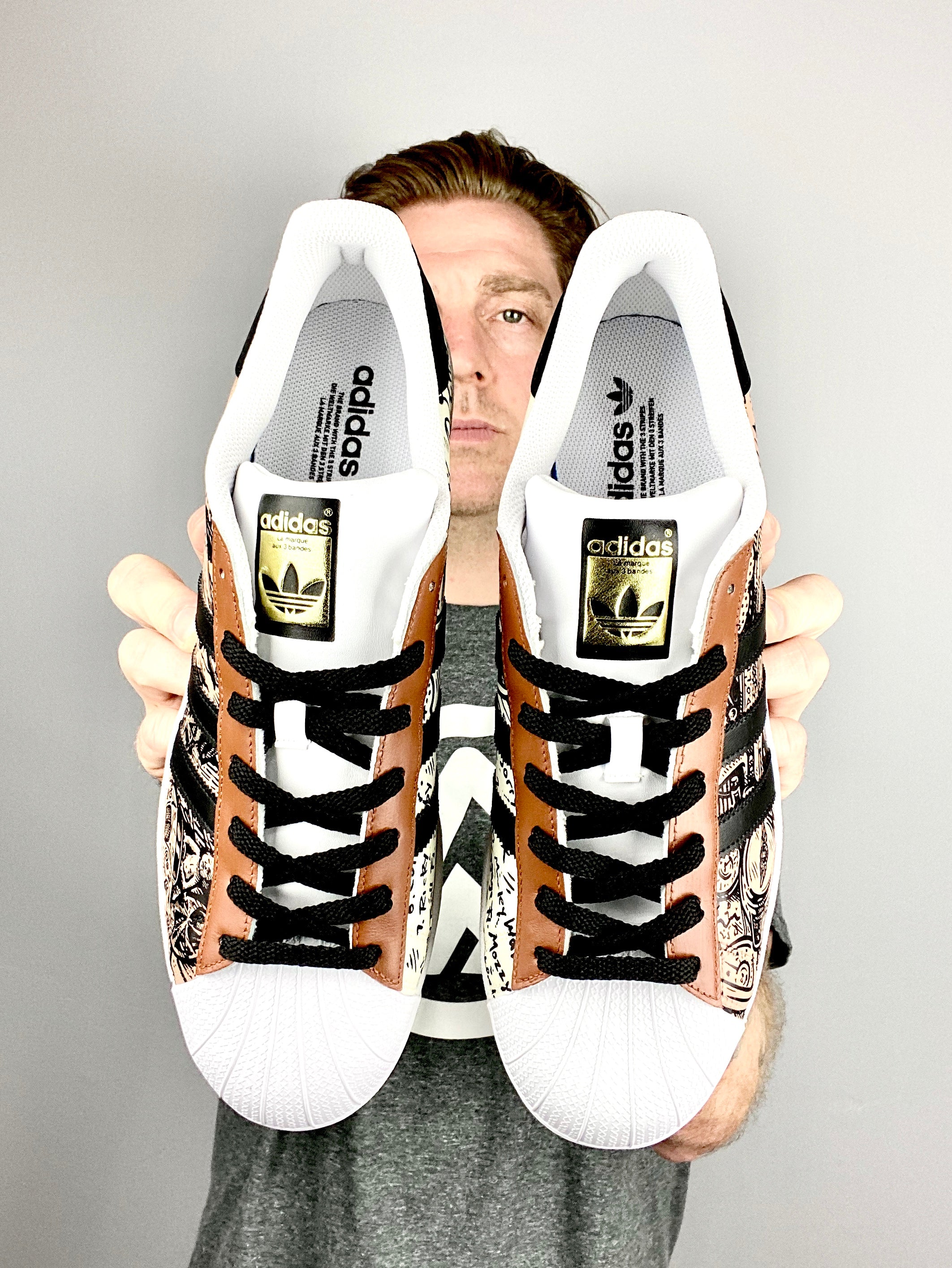Damian Lillard Adidas Superstar shoes chadcantcolor