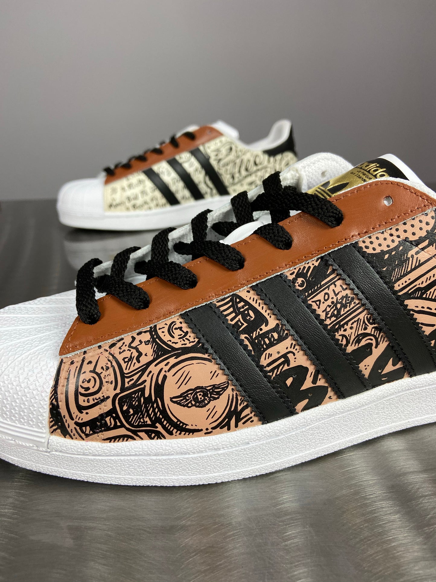 Damian Lillard "Dolla"- Adidas Superstar shoes